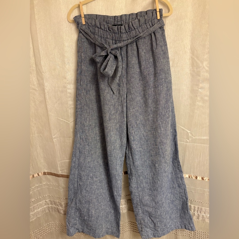 Express Charcoal Wide-Leg Pants